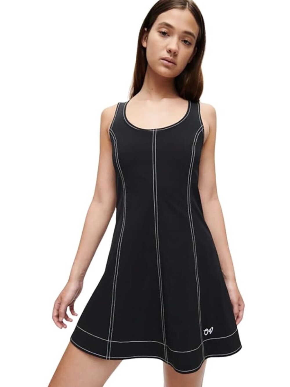 NWT Outdoor Voices Energy Dress Black & White XS MSRP $118 NEW